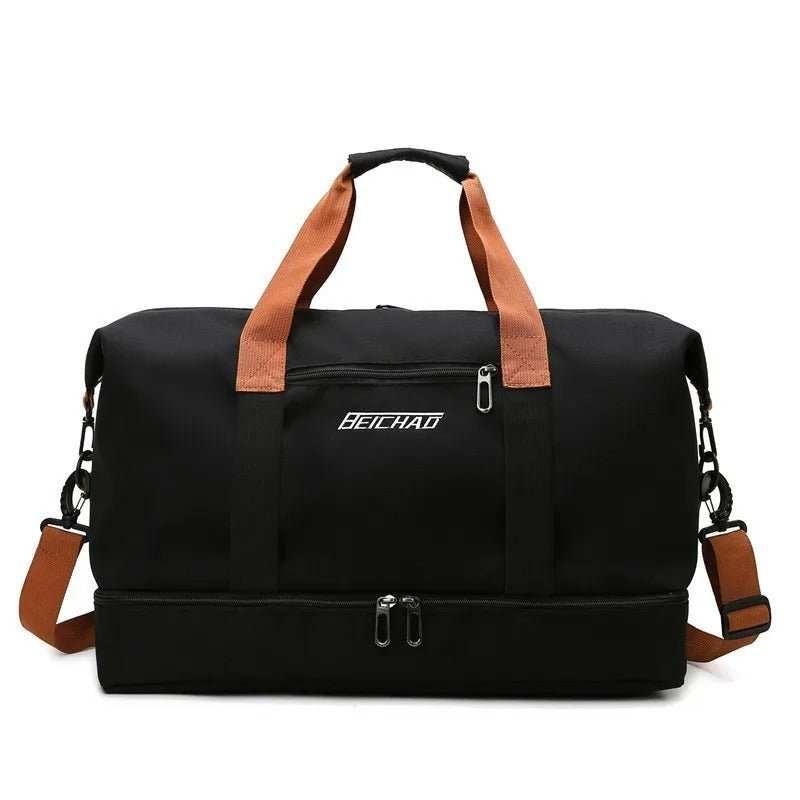 sac de sport vert noir