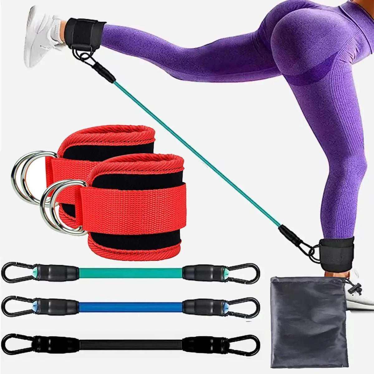 trois elastique musculation avec sangle rouge