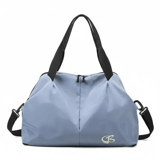 sac de sport femme bleu fond blanc
