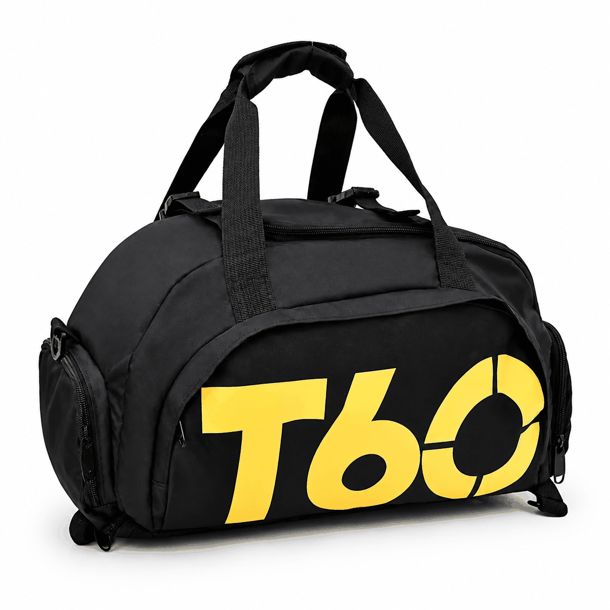 sac de sport femme noir jaune t soixante