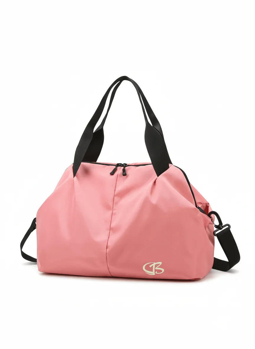 sac de sport femme rose fond blanc