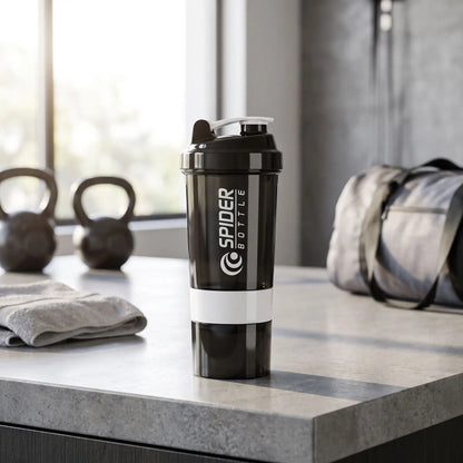 shaker proteine noir blanc 700ml