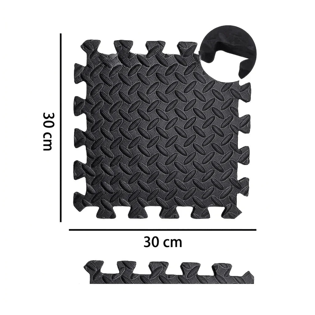 tapis mousse puzzle noir