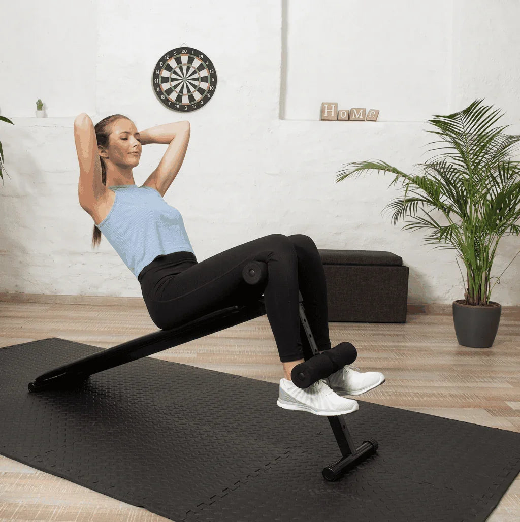 tapis mousse puzzle abdominaux femme home gym