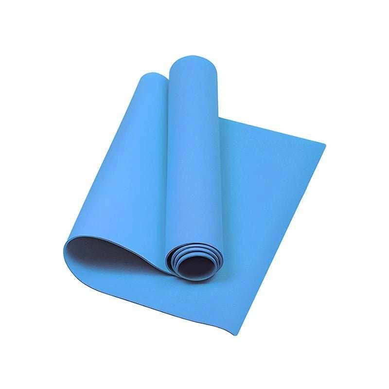 yoga tapis bleu